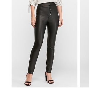 Express High Waisted Vegan Leather Leggings